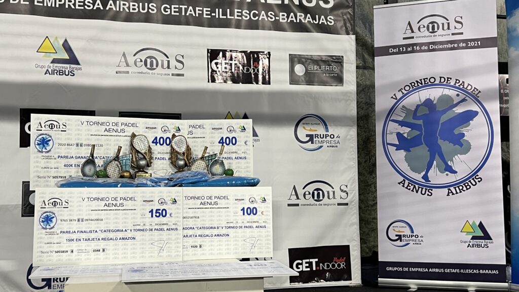Final V Torneo de Pádel Aenus-Airbus 2021
